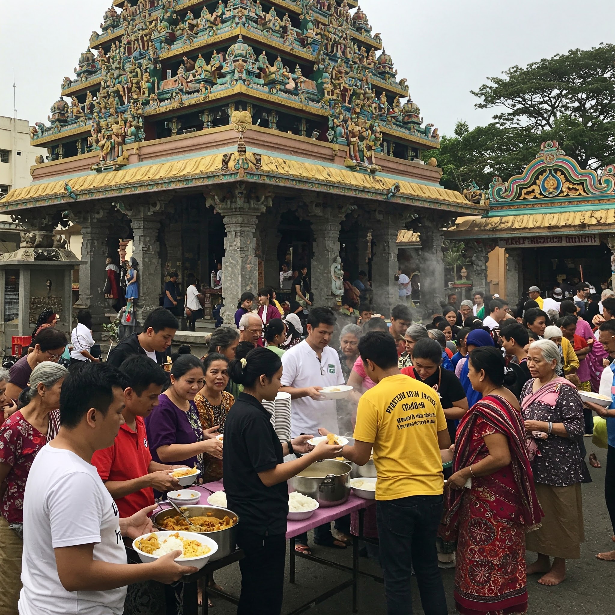 Annadanam at Nageshwar Nath Mahadev Temple
